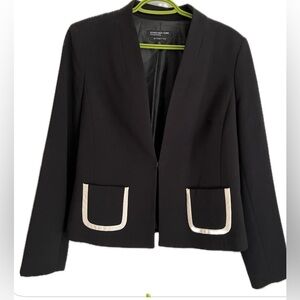 JONES NEW YORK- Black & Cream Women's Blazer